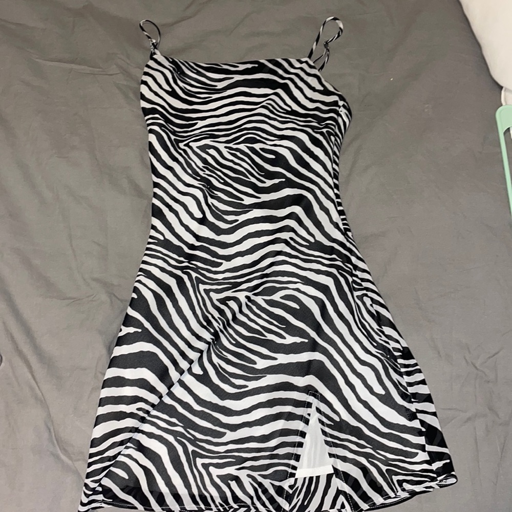 Zebra print dress